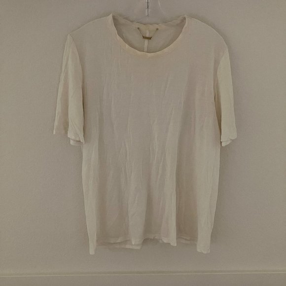 The Row Cream Short Sleeve Tee - Picture 1 of 4